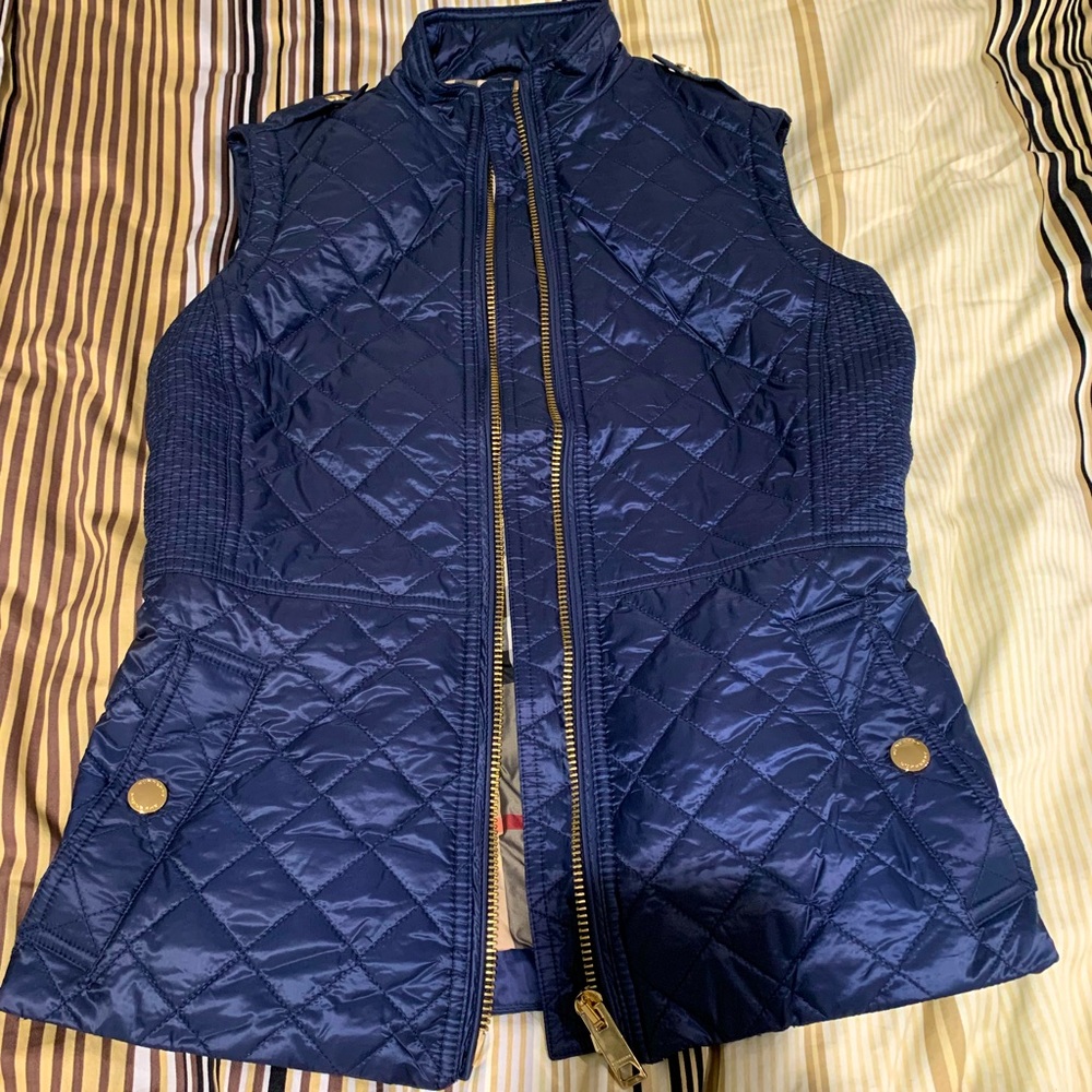 Navy Burberry Vest